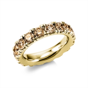 Infinity Memoire Ring  18kt Gelbgold mit 4,50ct Diamanten