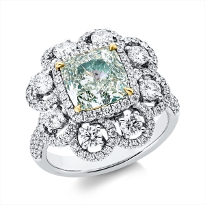 Ring 4er-Krappe 18 kt WG+GG, GIA5156670769