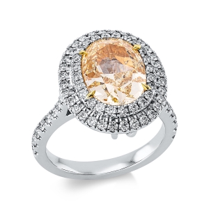 Ring 4er-Krappe 18 kt WG+GG, GIA 6211050019