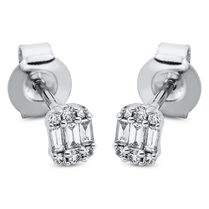 Ohrstecker 18 kt GG+WG