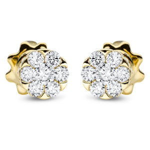 Ohrstecker 18 kt GG Kreis