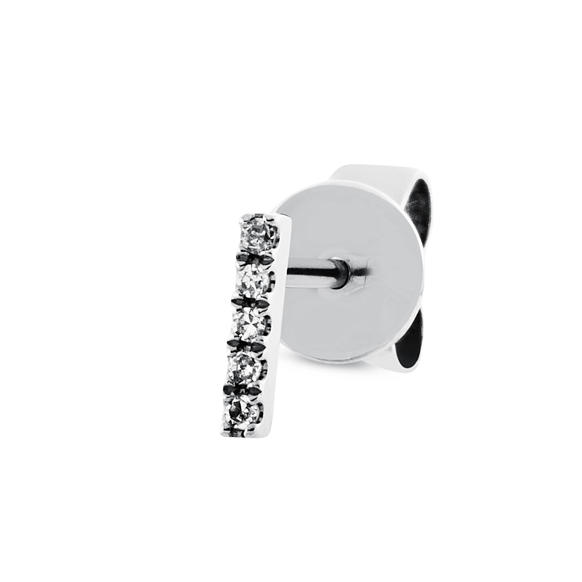 Ohrstecker 18 kt WG, Einzelstück