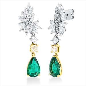 Ohrschmuck 18 kt WG+GG