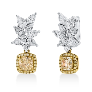 Ohrschmuck 4er-Krappe 18 kt WG+GG