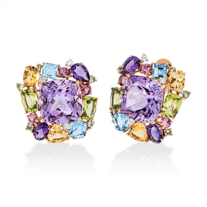 Ohrstecker 18 kt RG, Sicherheitsverschluss