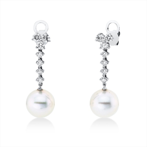 Ohrschmuck  18kt Weißgold mit 0,96ct Diamanten