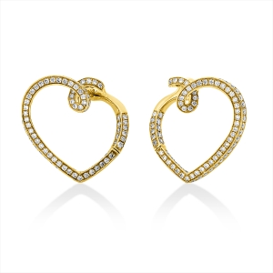 Creolen 18 kt GG Herz