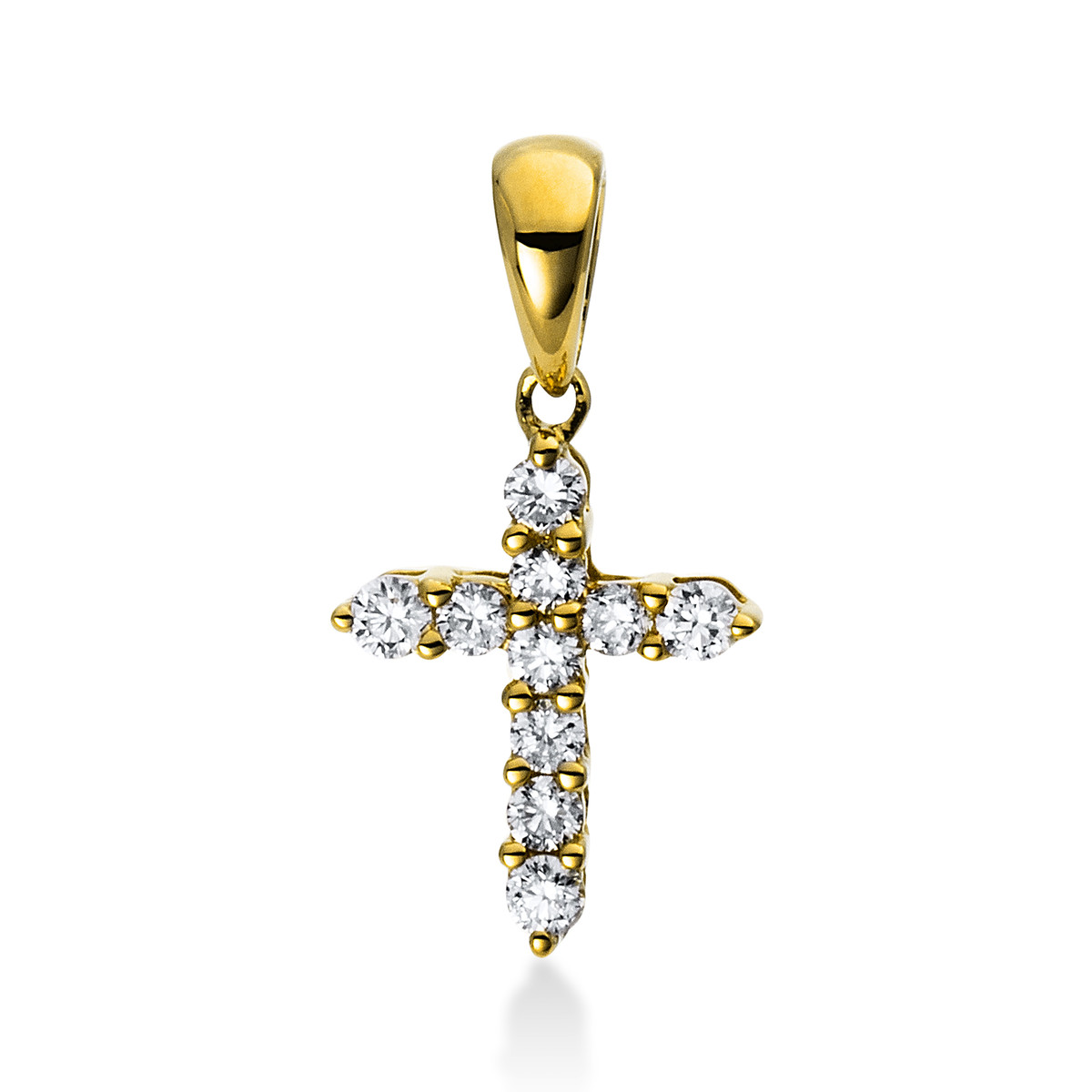 Anhänger 18 kt GG Kreuz, mit Öse