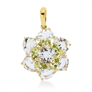 Anhänger 18 kt GG, mit Öse