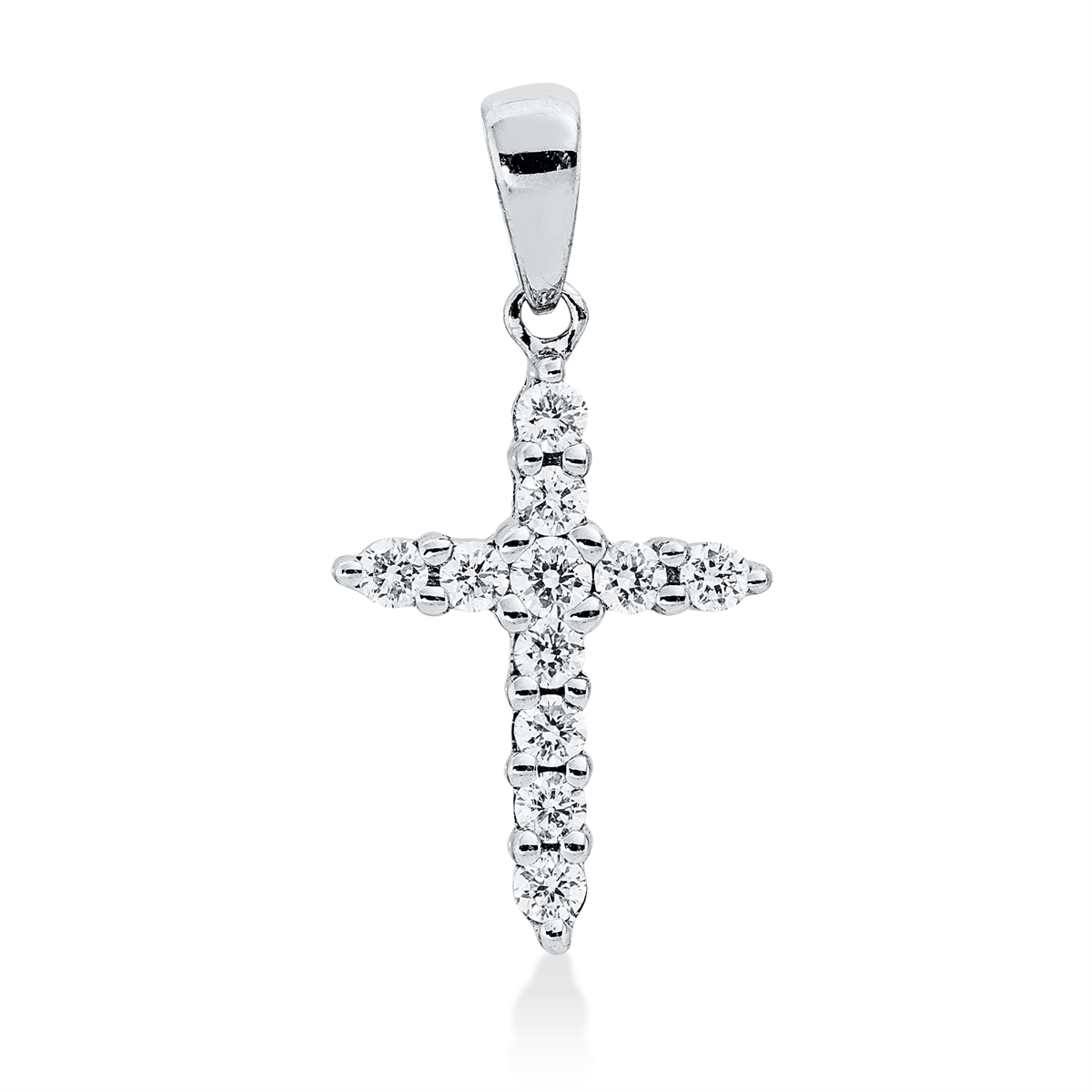 Anhänger 18 kt WG Kreuz, mit Öse