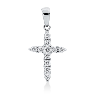 Anhänger 18 kt WG Kreuz, mit Öse