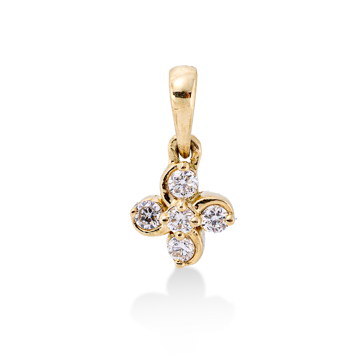 Anhänger 18 kt GG, mit Öse