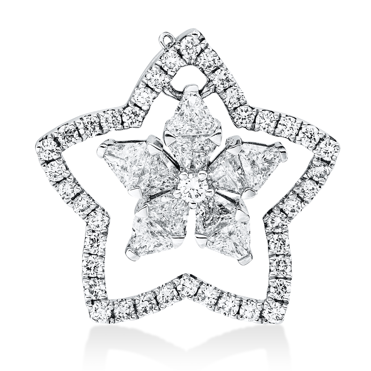 Anhänger 18 kt WG Stern