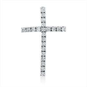 Kugelarmband  18kt Weißgold  Kreuz mit 1,03ct Diamanten
