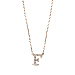 Collier 18 kt RG F