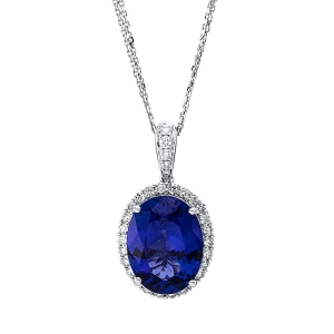 Collier 4er-Krappe 18 kt WG, mit ZÖ 40 cm + 43 cm