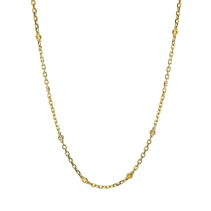 Collier 18 kt GG, mit ZÖ 40,6 cm