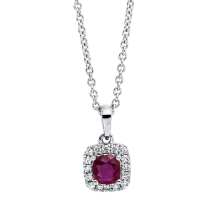 Collier 18 kt WG, mit ZÖ 42 cm