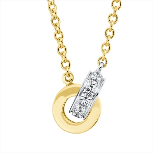 Collier 18 kt GG+WG