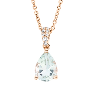 Collier 18 kt RG, mit ZÖ 42 cm