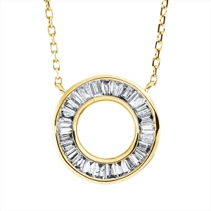 Collier 18 kt GG Kreis, mit ZÖ 40 cm