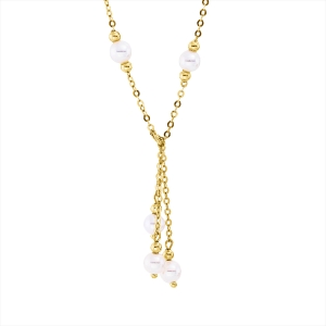 Collier  18kt Gelbgold mit ZÖ 43 cm mit 0,00ct Diamanten