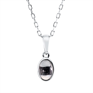 Collier Zarge 18 kt WG Oval