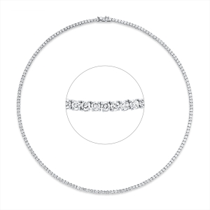 Tennisarmband 4er-Krappe 18kt Gelbgold mit 10,92ct Diamanten