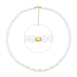 Collier  18kt Gelbgold mit ZÖ 42 cm mit 0,00ct Diamanten