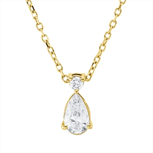 Collier 18 kt GG, mit ZÖ 40 cm + 42 cm