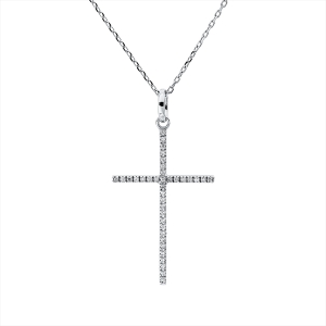 Collier 18 kt WG, mit Öse