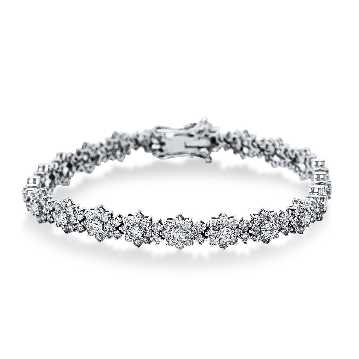 Tennisarmband  18kt Weißgold mit 7,86ct Diamanten