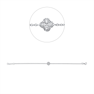 Armband 18 kt RG, mit ZÖ 16 cm