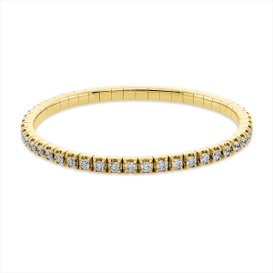 Armband 4er-Krappe 18 kt GG, Flex-Band, variabel