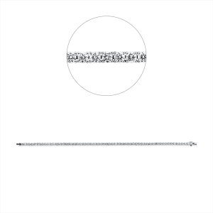 Tennisarmband  18kt Weißgold mit 4,02ct Diamanten