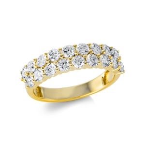 Pavé Ring  18kt Gelbgold mit 1,42ct Diamanten
