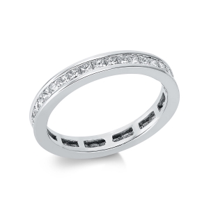 Infinity Memoire Ring  18kt Weißgold mit 0,86ct Diamanten