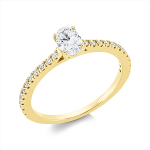 Ring 4er-Krappe 18 kt GG