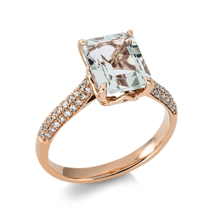 Ring 4er-Krappe 18 kt RG