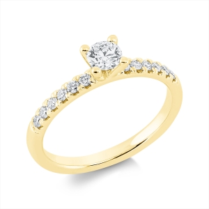 Ring 4er-Krappe 18 kt GG