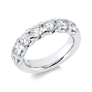 Memoire halb Ring  18kt Weißgold Premium Edition, 7 GIA's mit 2,10ct Diamanten