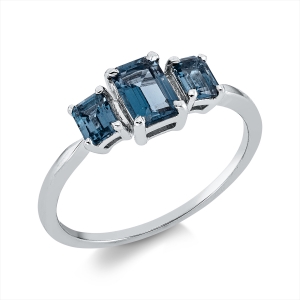 Ring 4er-Krappe 18 kt WG