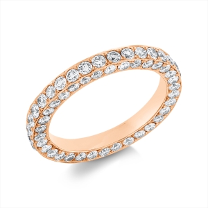 Infinity Memoire Ring  18kt Rotgold mit 2,12ct Diamanten
