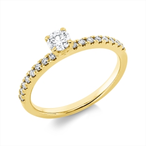 Ring 4er-Krappe 18 kt GG