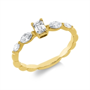 Solitaire Ring  18kt Gelbgold mit 0,60ct Diamanten