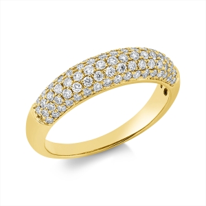 Pavé Ring  18kt Gelbgold mit 0,67ct Diamanten