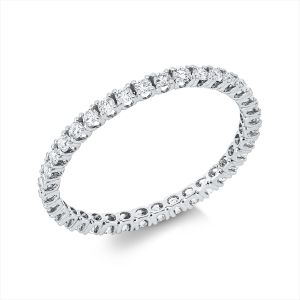Infinity Memoire Ring  18kt Weißgold mit 0,53ct Diamanten