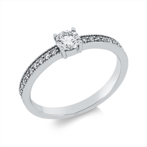 Ring 4er-Krappe 18 kt WG