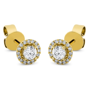 Ohrstecker 4er-Krappe 18 kt GG