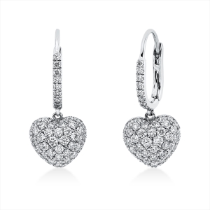 Ohrschmuck 18 kt WG Herz